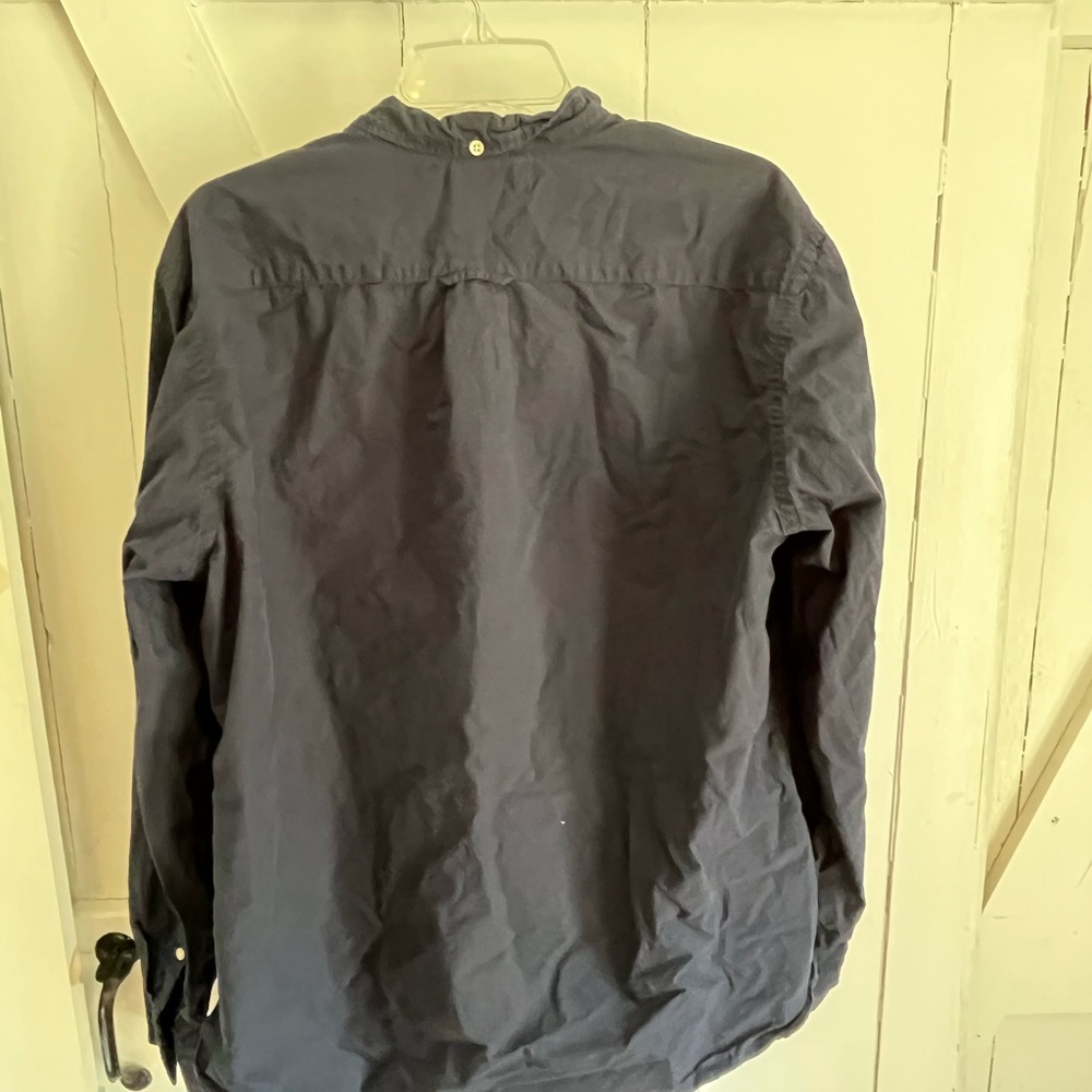H&M Navy Button-Up Shirt 3/$40 - Picture 6 of 6